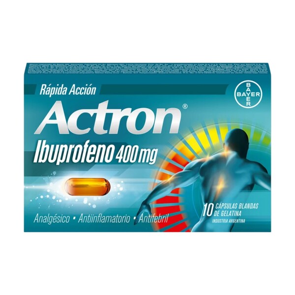 Actron 400mg x 10 cáps. blandas Actron 400mg x 10 cáps. blandas