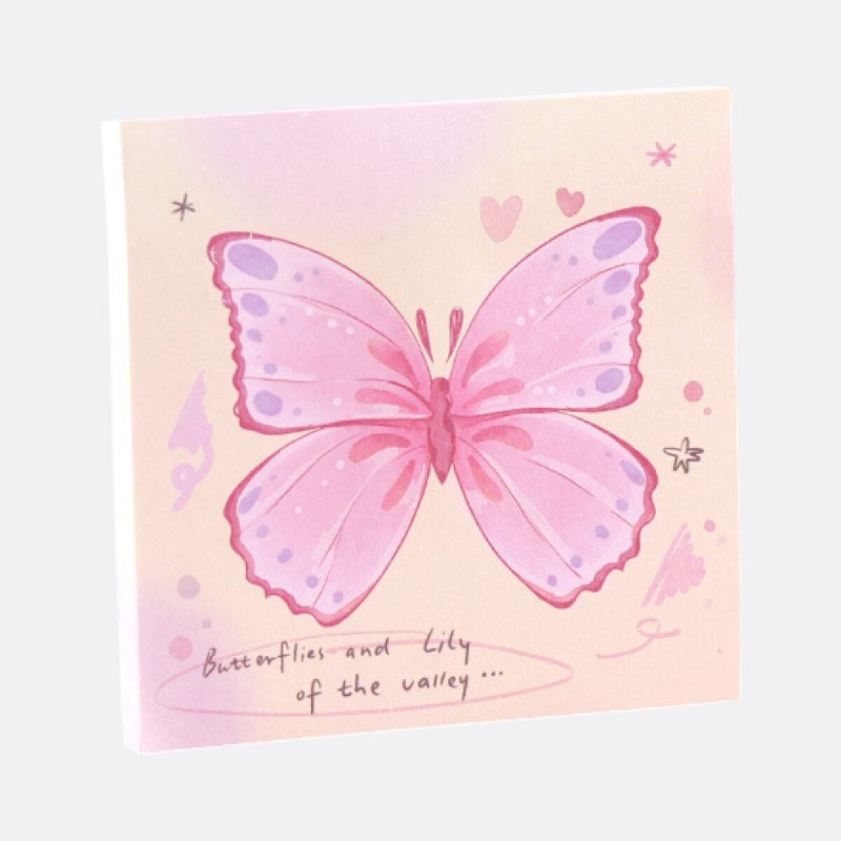 Block De Notas Mariposa Varios Colores - Rosa Chicle 