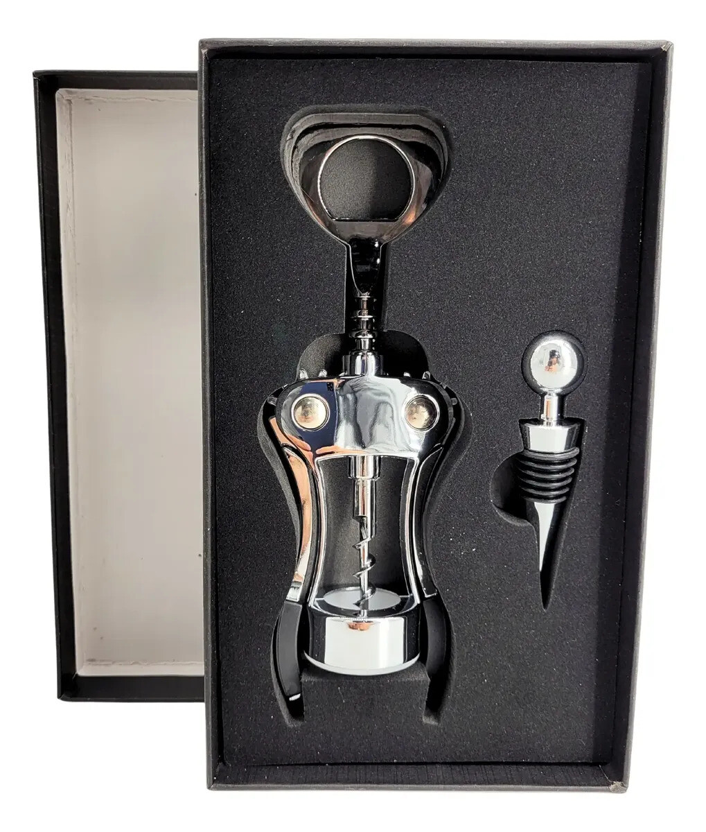 Set de sacacorchos y tapón de vinos 