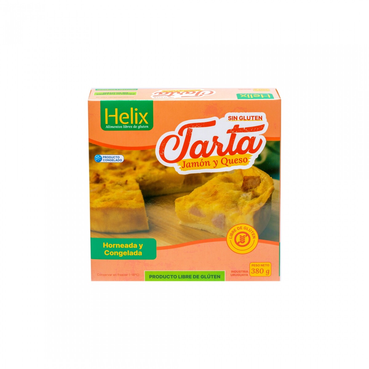 Tarta de jamón y queso Hélix - 330 gr 