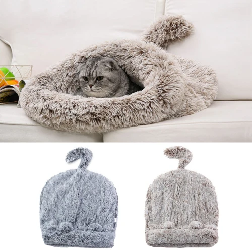 Cama Nido Para Gatos - Zapatilla Con Colita - Beige Cama Nido Para Gatos - Zapatilla Con Colita - Beige