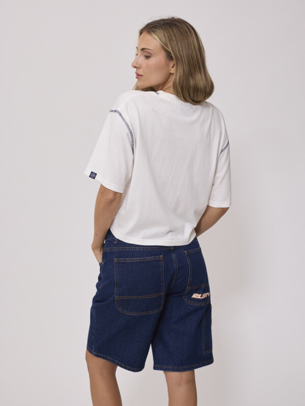 T-SHIRT RUTSU RUSTY Blanco