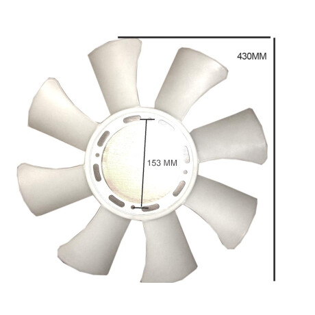 PALETA ELECTRO VENTILADOR MITSUBISHI L200 L300 CANTER H100 H1 PORTER PREGGIO 430MM - PALETA ELECTRO VENTILADOR MITSUBISHI L200 L300 CANTER H100 H1 PORTER PREGGIO 430MM -