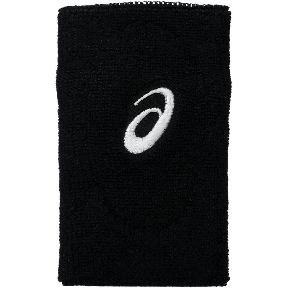 Muñequeras Tenis Wrist Band Long Unisex Performance Black