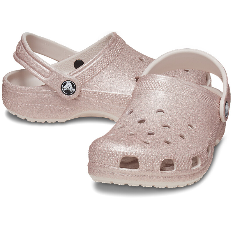 Crocs Classic Glitter Niños Pequeños Rosa