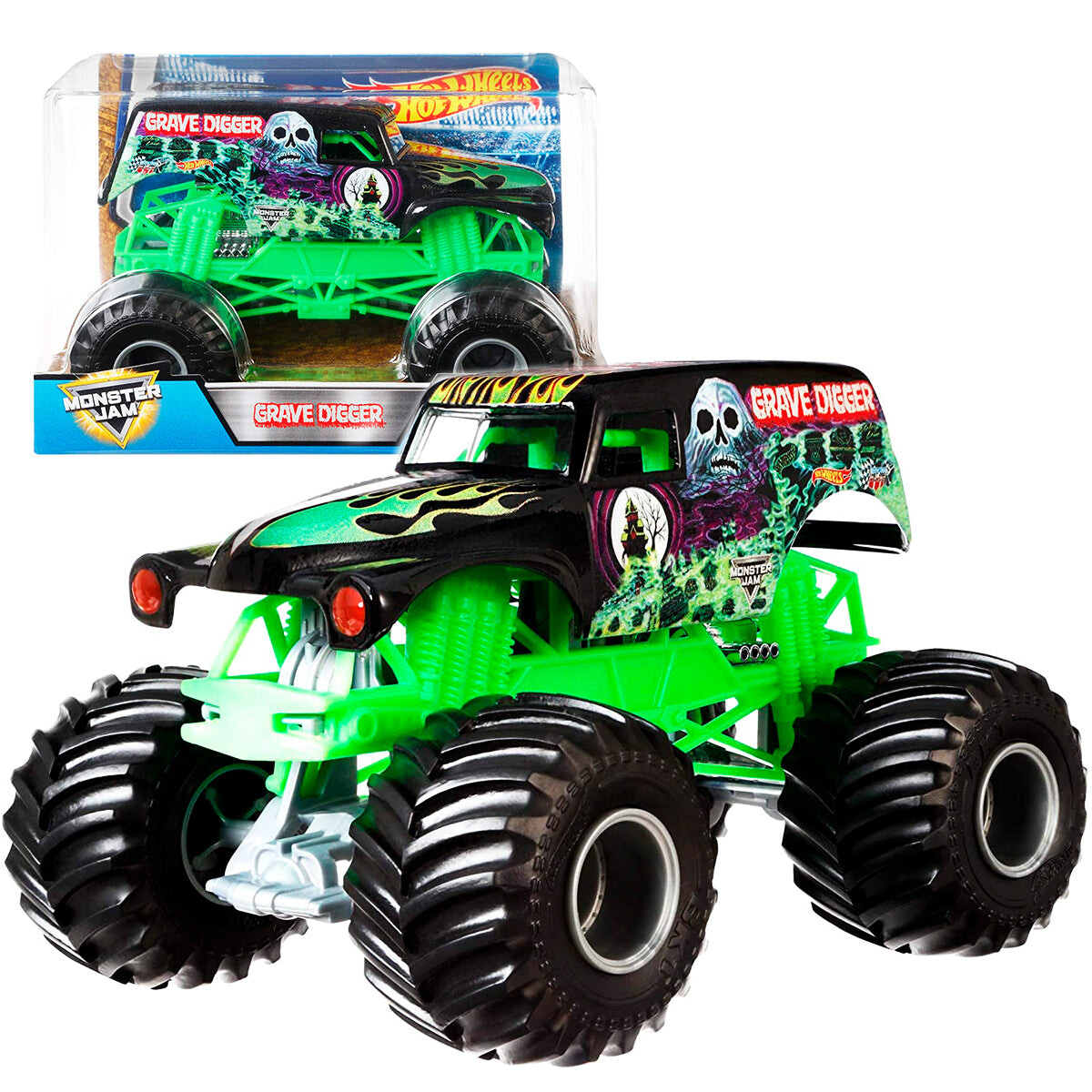 Vehículos Monster Jam A Escala 1:24 Coleccionables - GRAVE DIGGER 