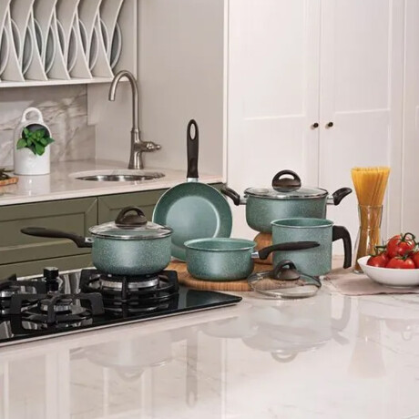 Batería Cocina Brinox Supreme Green Antiadherente 5 Piezas Batería Cocina Brinox Supreme Green Antiadherente 5 Piezas