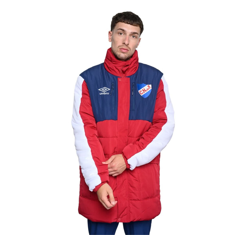 Campera Umbro Parka Heritage CNdeF de Hombre - NU142984 Bordo-blanco