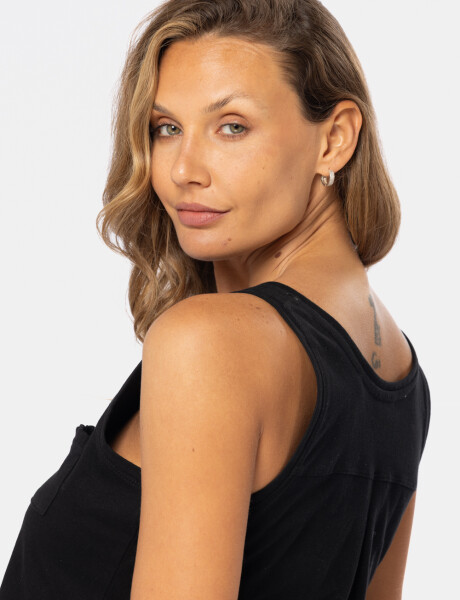 MUSCULOSA LISA Negro