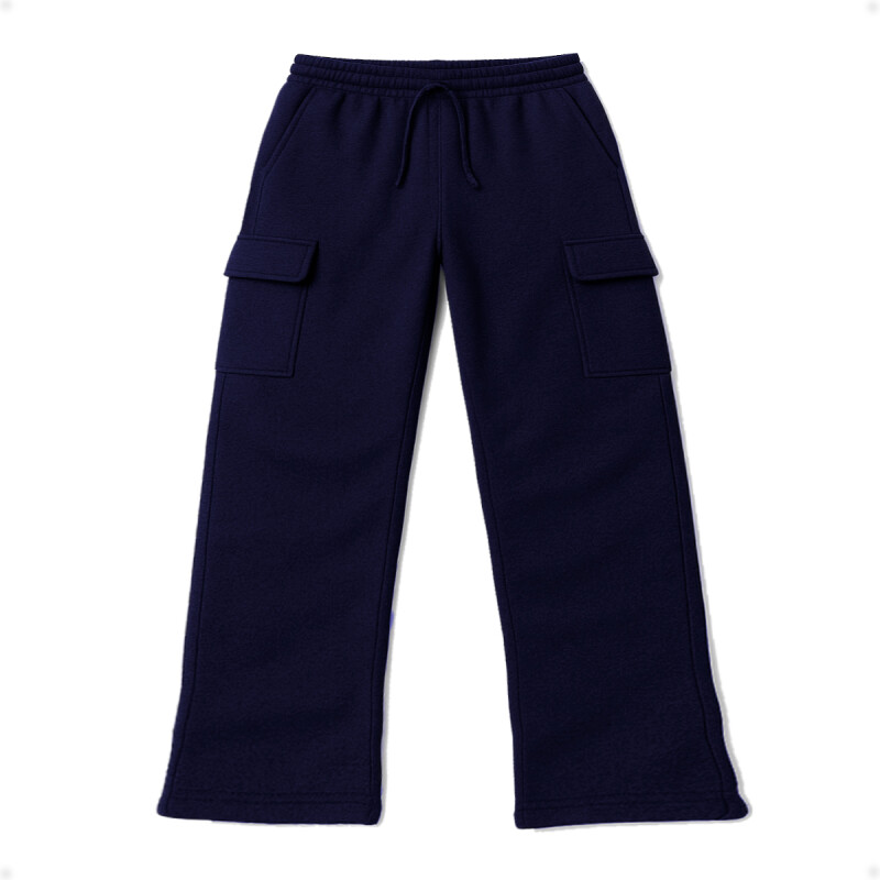 Pantalón Jogging Deportivo Tipo Cargo Azul Navi