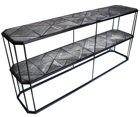 Lombardia C CONSOLA LOMBARDIA FD156-1 ROBLE/METAL 180X40X80H CM