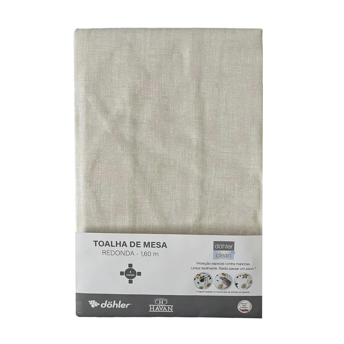 Mantel Redondo Clean Athenas Dohler 160 cm - PESSEGO HAV 01 