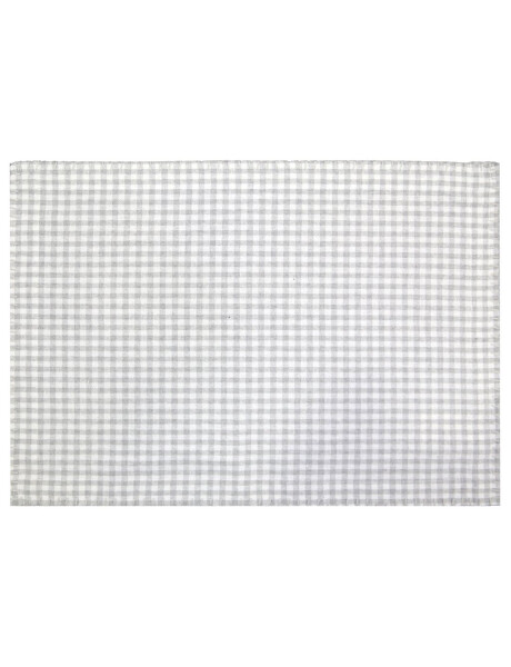 INDIVIDUAL ALGODÓN 35X45CM CUADROS GRIS INDIVIDUAL ALGODÓN 35X45CM CUADROS GRIS