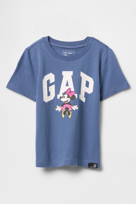 Remera Logo Gap Disney Toddler Niña Bijoue Blue