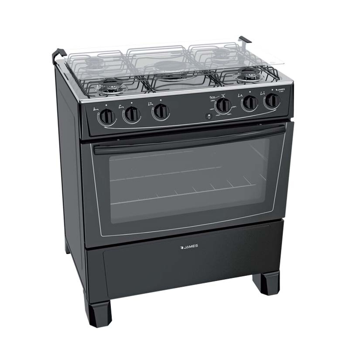 Cocina a Gas JAMES C150 - Negro 