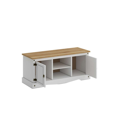 Rack 2 puertas 1 Estante 160cm Linea Mexicana Blanco