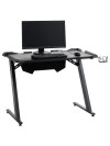 Escritorio gaming LINDHOLM con LED negro Escritorio gaming LINDHOLM con LED negro