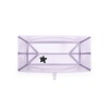 Baño Stokke Flexibath XL Plegable Transparente y Lavanda