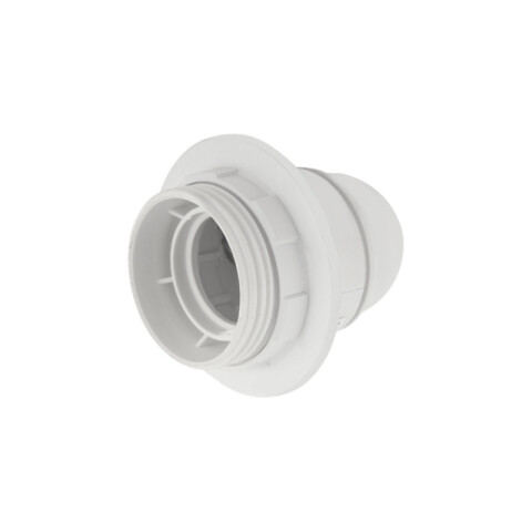Portalámpara E27 colgante + rosca y tuerca, blanco M31320A