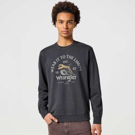 Buzo Wrangler de Hombre - CREWNECK - 112357385FADEDBLACK ELD