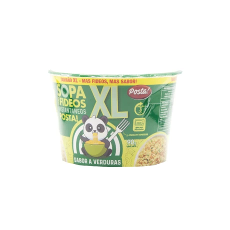 SOPA EN VASO C/FIDEOS XL VERDURA 90GRS POSTA SOPA EN VASO C/FIDEOS XL VERDURA 90GRS POSTA