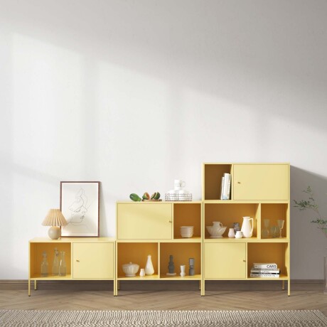 APARADOR 1P 1E METAL NATURAL-BEIGE OLIVIA