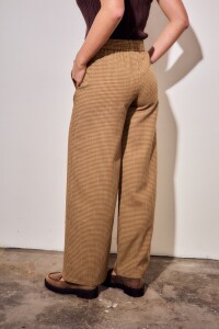 Pantalon Gingham Marron