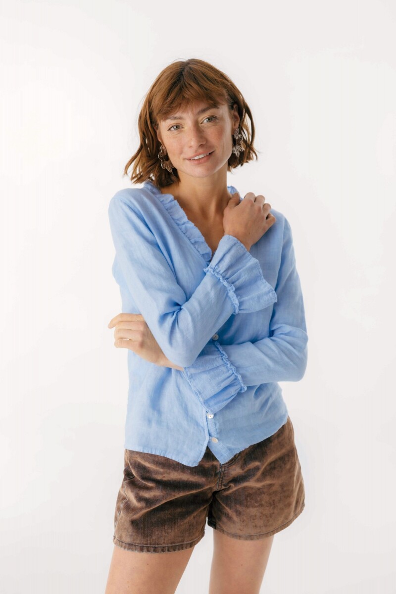 Blusa Kenia Celeste