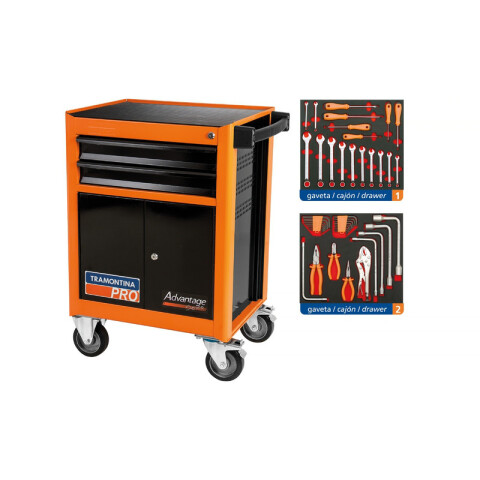 Carro para herramientas Advantage 45 piezas -TRAMONTINA TN4802