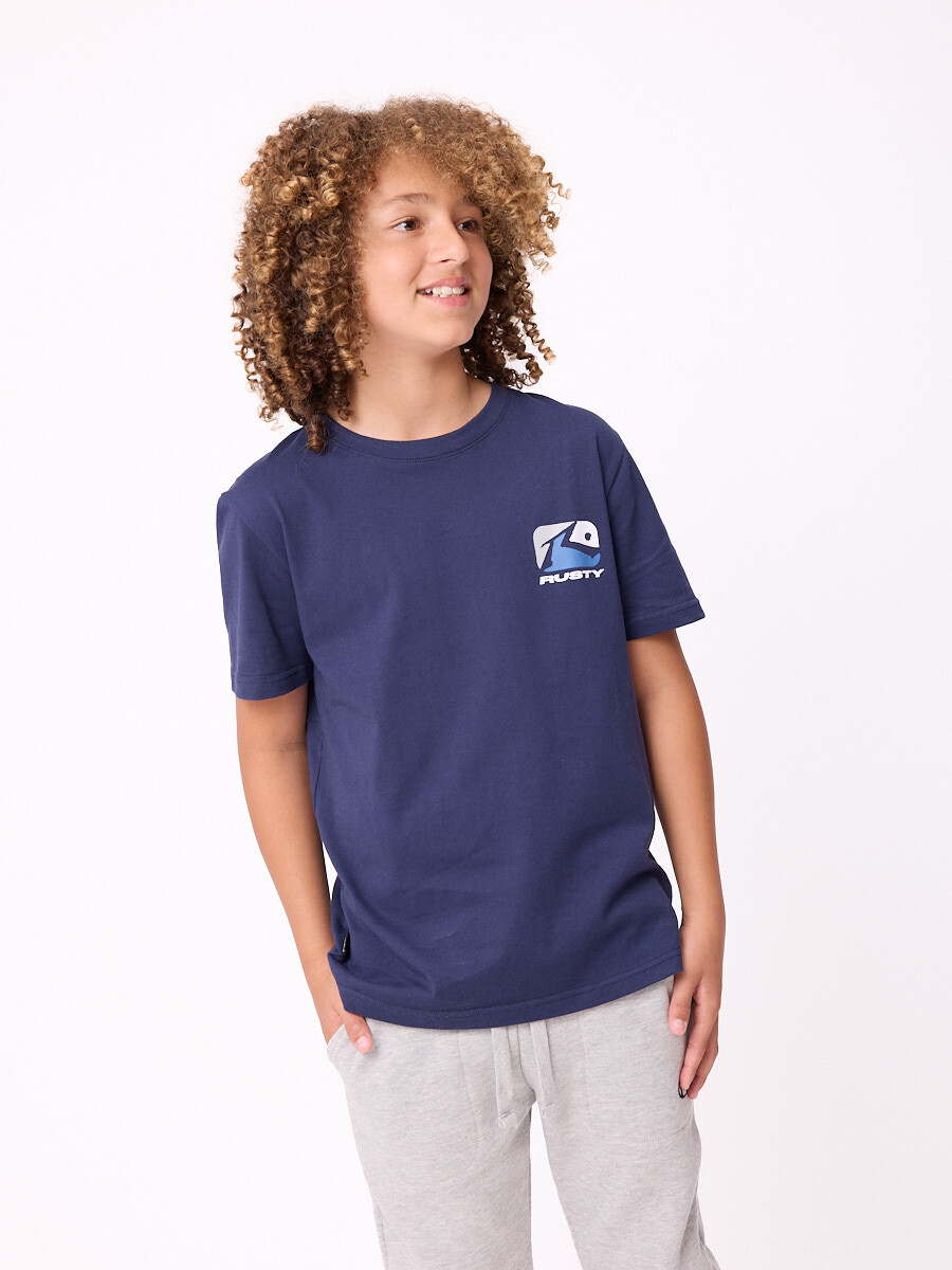 T-SHIRT KOMMA TEEN RUSTY - Navy 