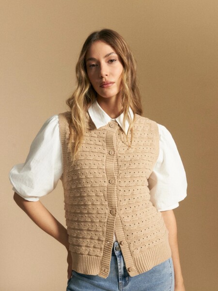 CHALECO ALLIE OBIDOS BEIGE