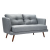 Sillón 2 Cuerpos Sofá - Triunfo Gris