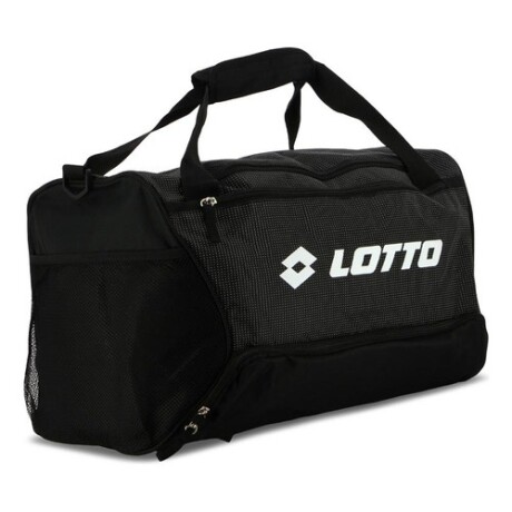 Bolso Deportivo Lotto Mediano Negro-Blanco