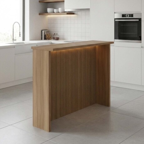 BARRA/ISLA 120 CM MDF NATURAL-BEIGE SUECIA