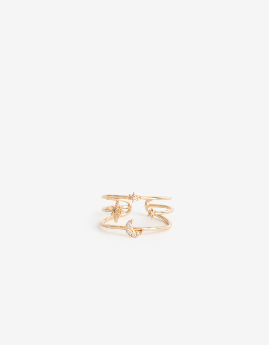 Anillo Con Strass 