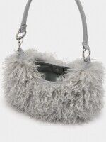 Bolso De Hombro Efecto Pelo crudo