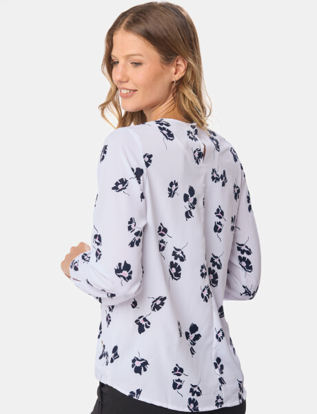 BLUSA ESTAMPADA CLÁSICA Tulipan