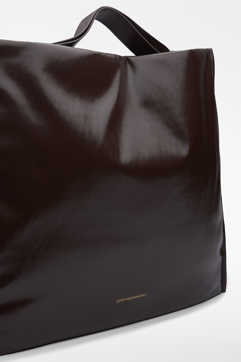 MAXI SHOPPER PIEL Marron
