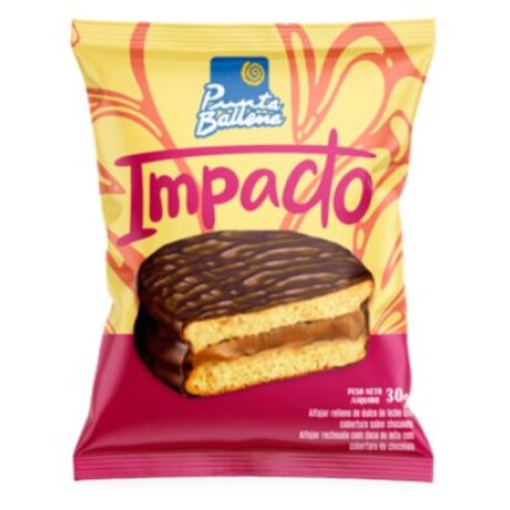 ALFAJOR PUNTA BALLENA IMPACTO 30G CHOCOLATE ALFAJOR PUNTA BALLENA IMPACTO 30G CHOCOLATE
