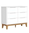 Comoda 6 Cajones Infantil Boom Blanco