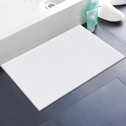 Alfombra Chenille 40 x 60 Cm BLANCO