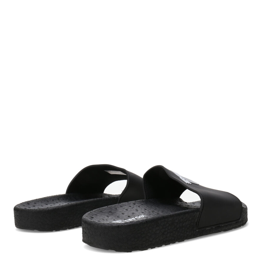 Sandalias Unisex Tiffosi Boots Slide Negro - Blanco