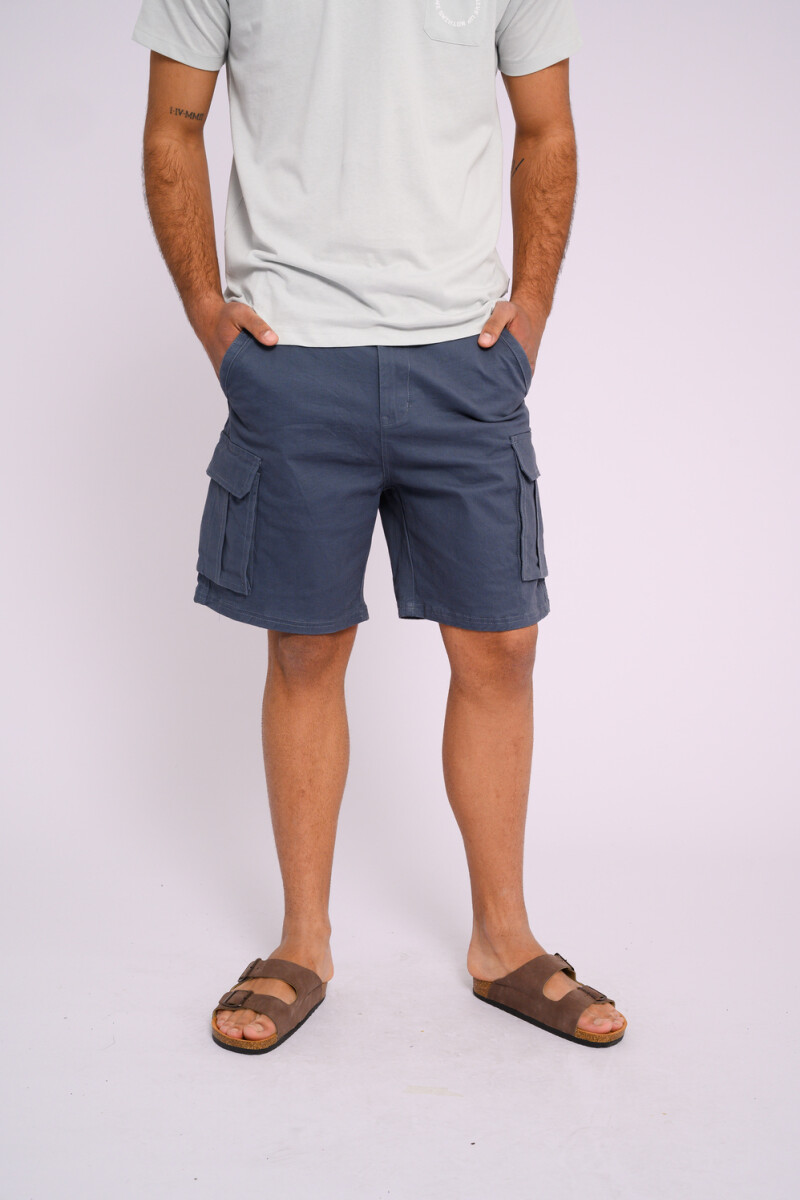 Bermuda cargo Azul denim