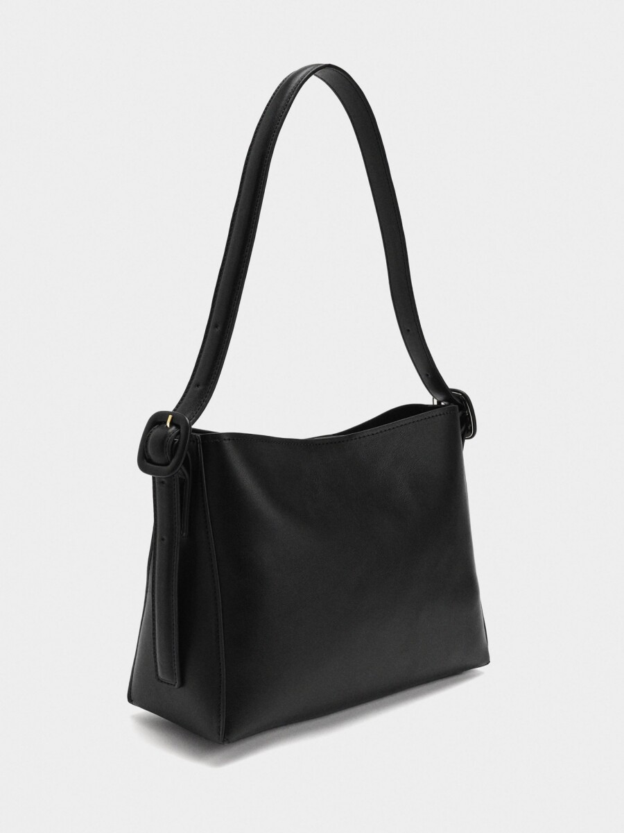 Bolso De Hombro Liso negro