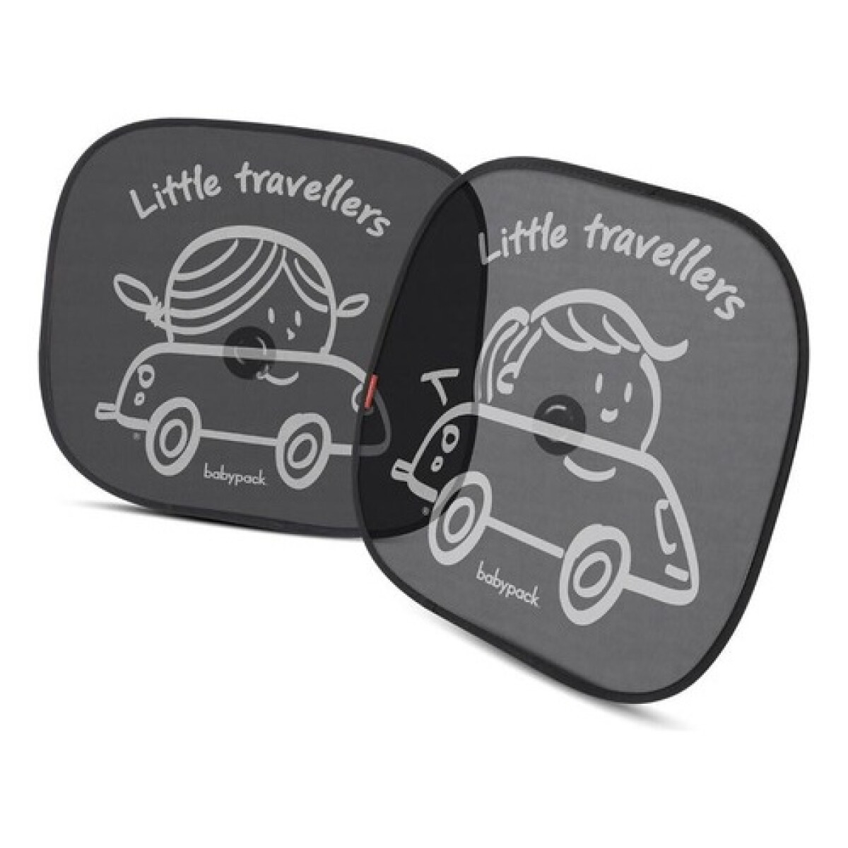 Set de 2 parasoles Babypack para auto con ventosa 