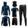Conjunto Deportivo Termico X6 Psc Remera Calza Short Azul