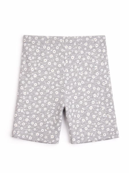 BIKER MARISA FLOWER GRIS MELANGE M