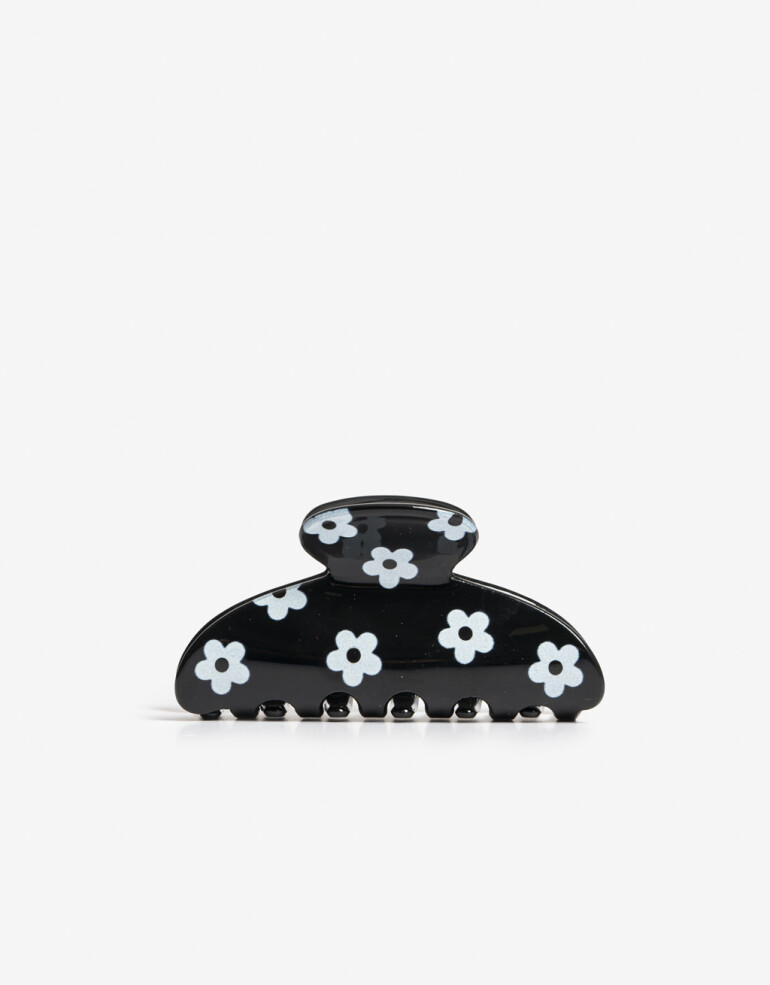 Broche Flores Broche Acrílico Con Flores - Combinacion Bicolor