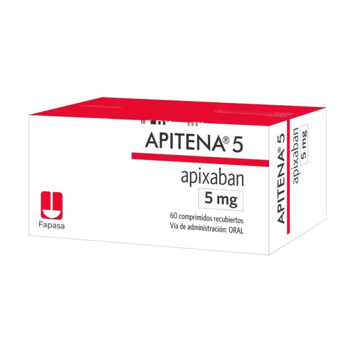 APITENA 5 MG CJ X 60 COMP. REC. única