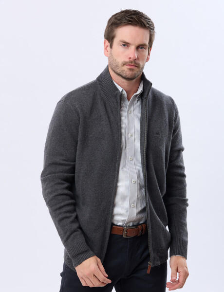 CAMPERA LANA TEJIDA Gris